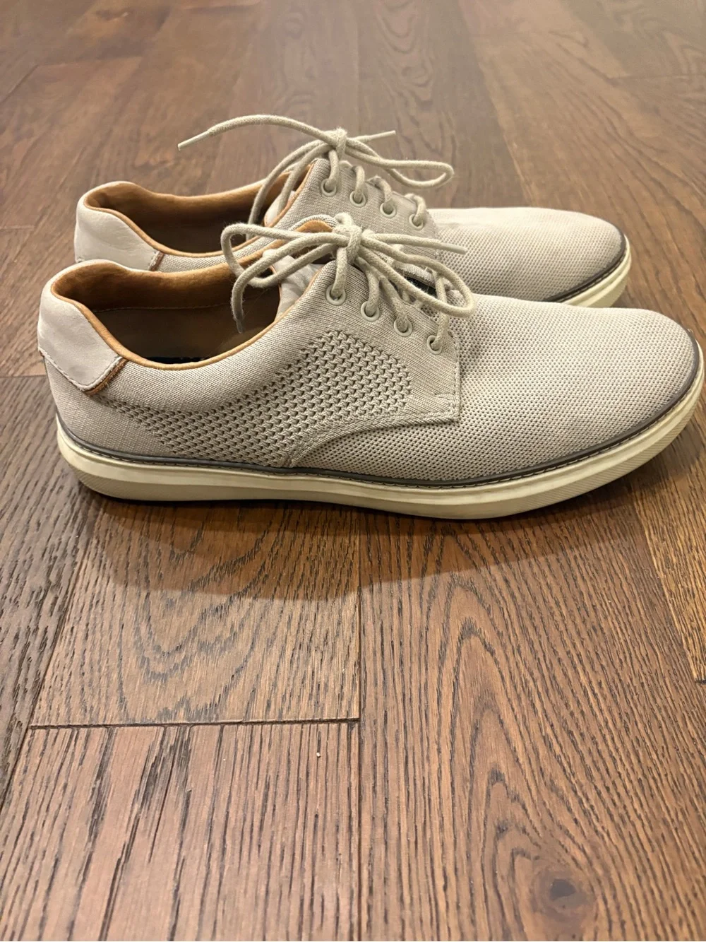 Johnston & Murphy Mcguffy Knit Beige Size 11.5